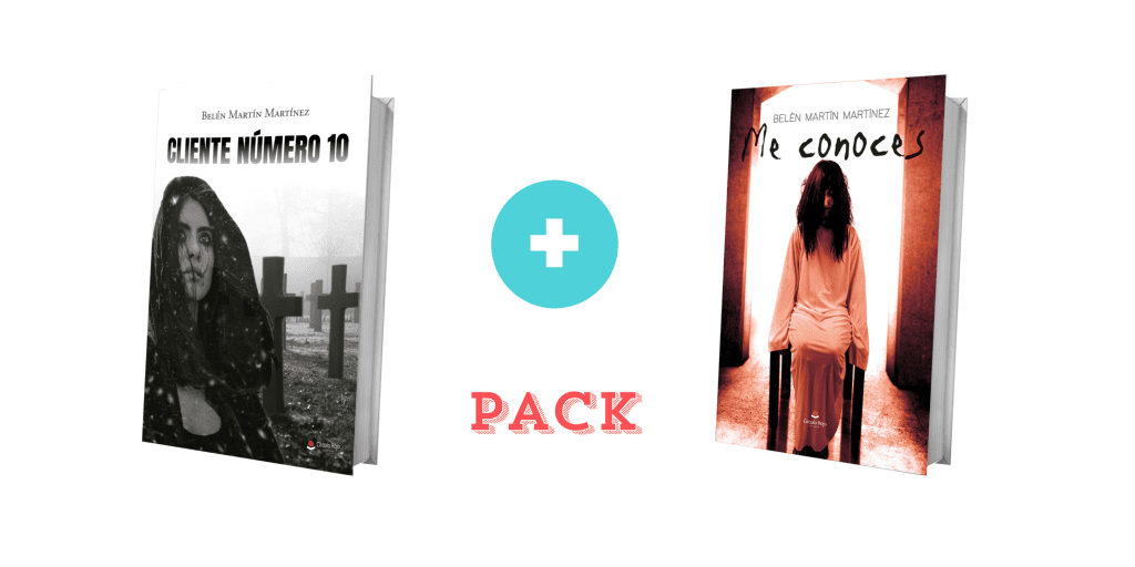 Pack oferta de los libros Cliente Número 10 y Me Conoces. Autora y Escritora Belén Martín Martínez.